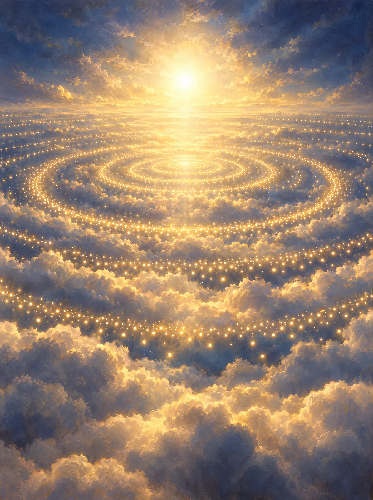 A council of light above the clouds